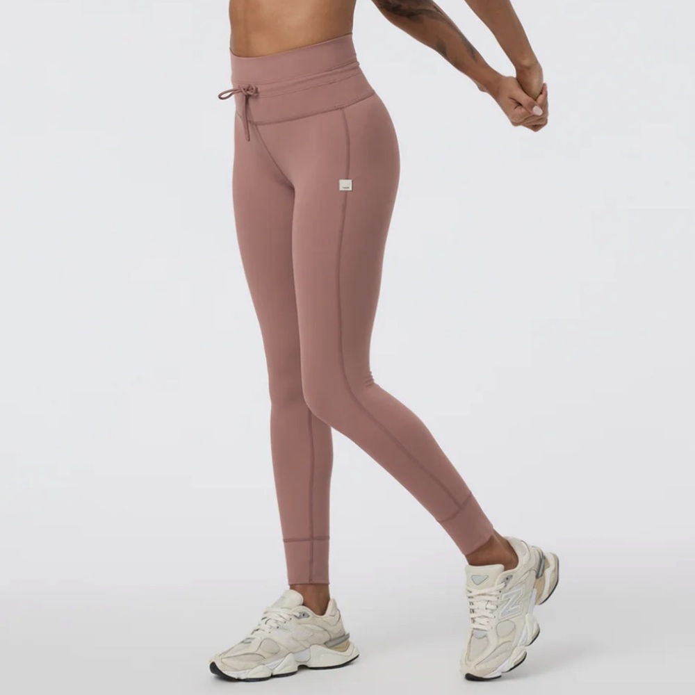 Vuori Rose Dust High-Rise Drawstring Leggings
